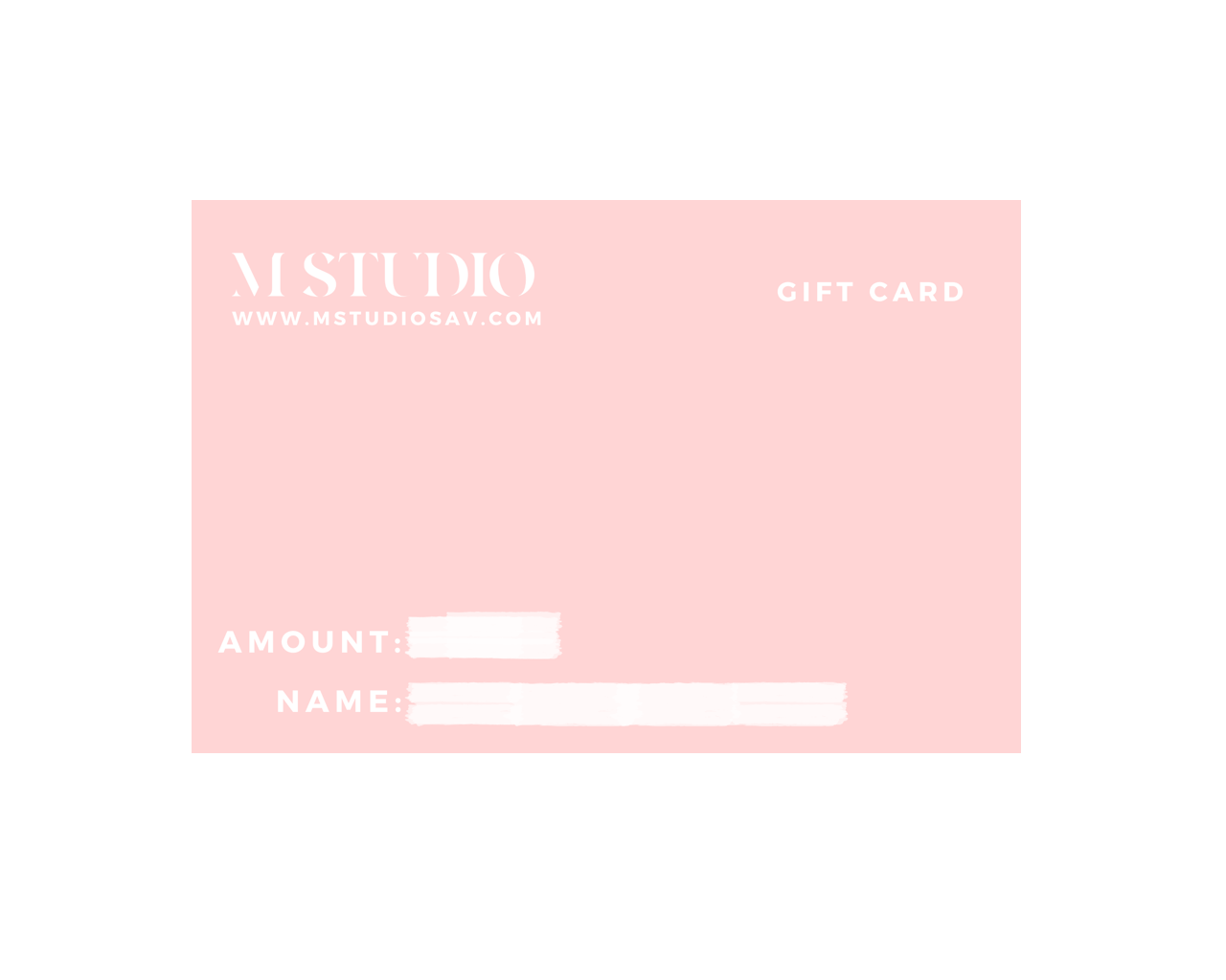 M STUDIO Gift Card